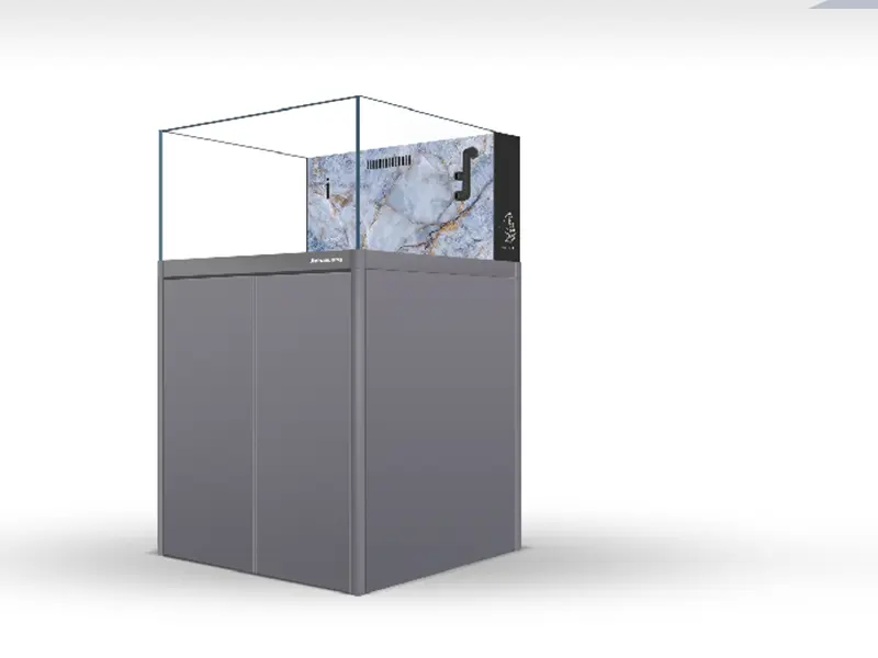 2mm thick aviation aluminum plate cabinet of JHW-Qilin fish tank on white background