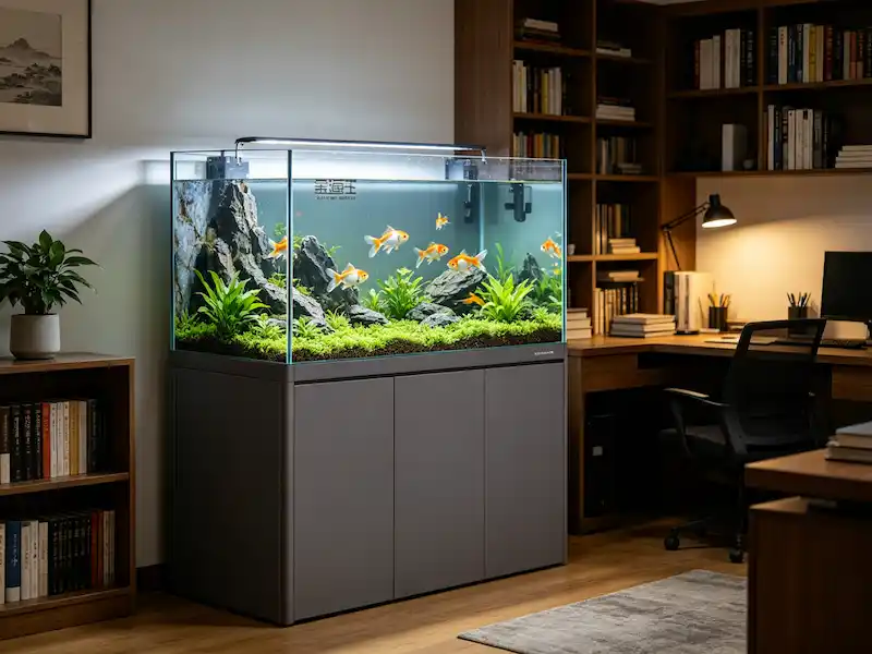 Study room indoor leisure area aquarium manufactured by China factory for home relaxation space